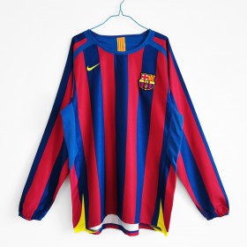 FC Barcelona Retro Heim Trikotsatz 2005/06 Langarm